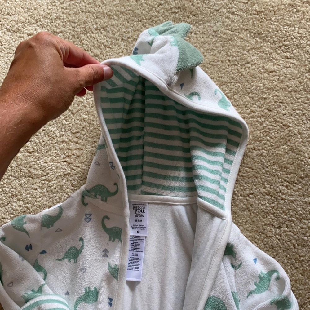 Dinosaur Baby Robe - Picture 3 of 4